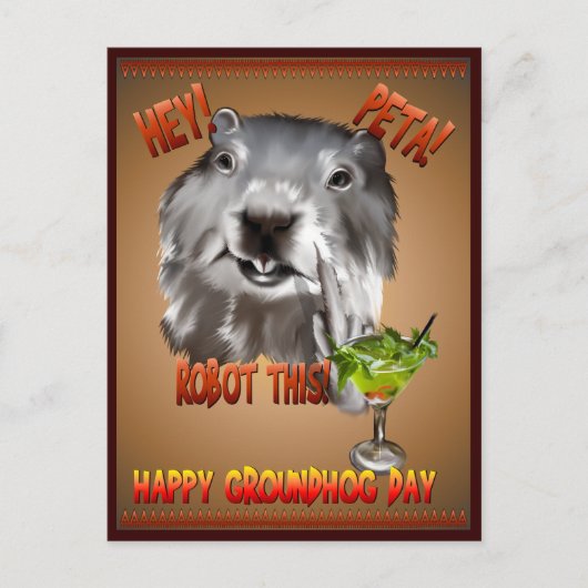 PETA! Robotisez ceci ! Carte postale (Devant)