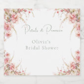 Petaal en Prosecco Vrijgezellenfeest Sparkling Wijnetiket (Enkel label)