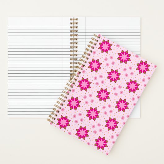 Petal Blossom Confetti pattern Notitieboek (Binnen)