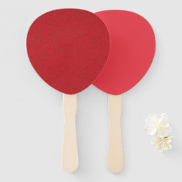 Petal Fan Set – Smooth & Textured Tomato Red Handwaaier