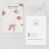 PETAL HANDMADE PAPIER-KETTING DIE WEERGAAT WEERGEV VISITEKAARTJE (Voorkant / Achterkant)