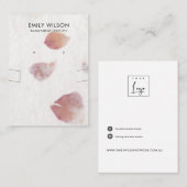 PETAL HANDMADE PAPIER-KETTING DIE WEERGAAT WEERGEV VISITEKAARTJE (Voorkant / Achterkant)