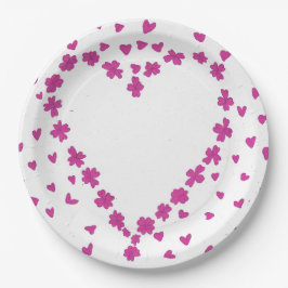 Petal Heart Paper-Bord Papieren Bordje