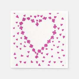 Petal Heart Paper Napkin Servet
