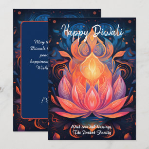 Petal Light Wishes Diwali kaart
