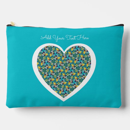 Petal Party Patroon Accessoire Zakje Etui (Voorkant)