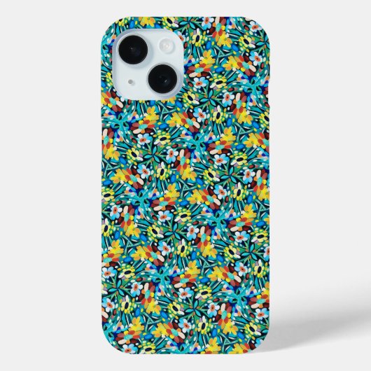 Petal Party Patroon iPhone / iPad case (Achterkant)
