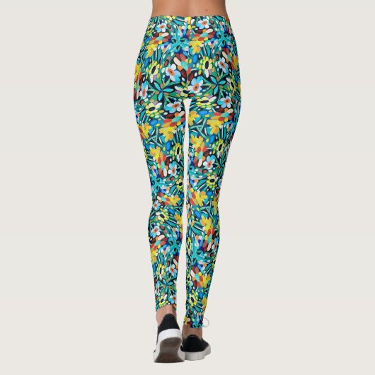 Petal Party Pattern Leggings (Achterkant)