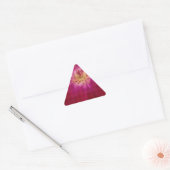 Petal Perfection: Geruit Roos Petal Pattern Art Driehoek Sticker (Envelop)