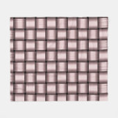 Petal Pink Ribbon Fleece Blanket (Voorkant (Horizontaal))