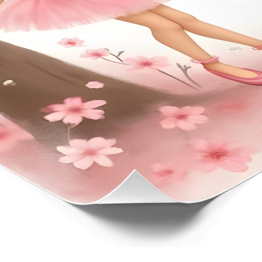 Petal Pirouettes Afdrukken Perfect Poster (Hoek)