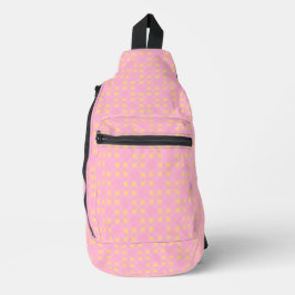 Petal Pop – Naadloos geometrisch patroon in roze e Sling Bag