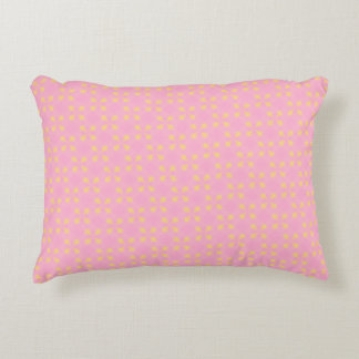 Petal Pop – Roze & Goud Naadloos Geometrisch Patro Accent Kussen