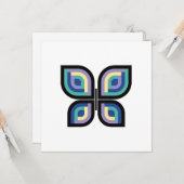 Petal Prism Butterfly Kaart (Voorkant / Achterkant in situ)