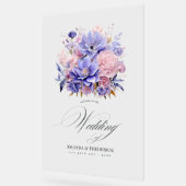 Pétal rose, Cornflower bleu et Mariage floral mauv (Angle)