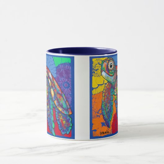 Petal the Peace Turtle Beverage Mok (Midden)