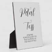 Petal Toss-teken Fotoplaat (Zijkant)