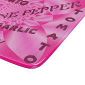 Pétale à feuilles roses - Planche à découper Légum (Coin)