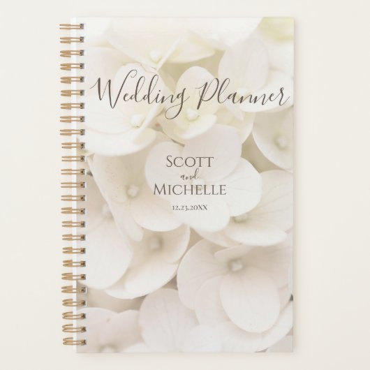 Pétale de fleur blanche élégante Planificateur flo (Devant)