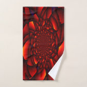 Pétale Rouge Noir Bleu (Serviette à main)