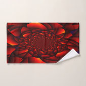 Pétale Rouge Noir Bleu (Serviette à main)