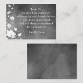 Pétale volante après funérailles Merci Cartes (Devant / Derrière)