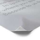 Pétales blancs doux ... affiche (Coin)