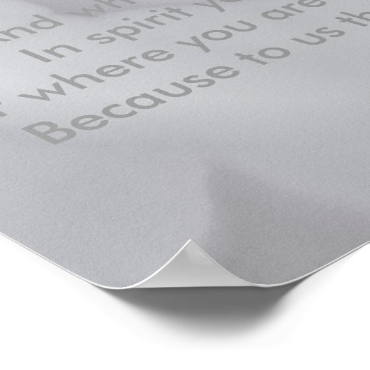 Pétales blancs doux ... affiche (Coin)