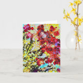 Pétales ! Carte d'accueil vierge aux beaux-arts (Fleur jaune)