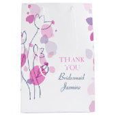 Pétales Confetti mariage Bridesmaid cadeau sac (Devant)