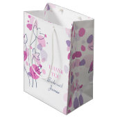 Pétales Confetti mariage Bridesmaid cadeau sac (Devant Angle)