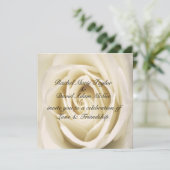 Pétales D'Amour, Blanc, Invitations De Mariage (Debout devant)