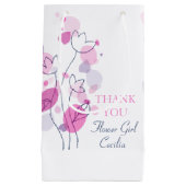 Pétales de Confetti mariage fleur fille faveur sac (Devant)