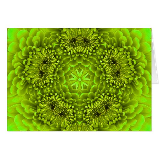 PÉTALES DE FLEUR DE DAHLIA VERT (Devant horizontal)