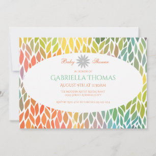 Pétales de fleurs abstraites - Invitation à une ba
