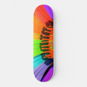 Pétales de fleurs colorées Skateboard