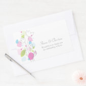 Pétales de fleurs Confetti mariage merci sticker (Enveloppe)