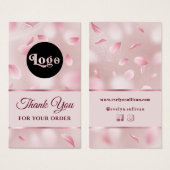 Pétales de fleurs Faux Paquet d'huile Insérer (Devant & derrière)