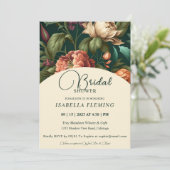 Pétales de fleurs Invitation de douche nuptiale (Debout devant)