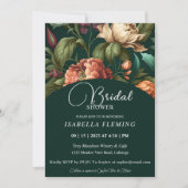 Pétales de fleurs Invitation de douche nuptiale (Devant)