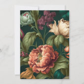 Pétales de fleurs Invitation de douche nuptiale (Dos)