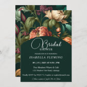 Pétales de fleurs Invitation de douche nuptiale (Devant / Derrière)