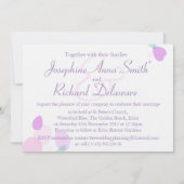 Pétales de fleurs modernes graphiques invitation m (Dos)