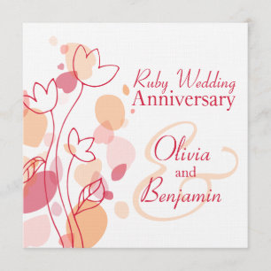 Pétales de fleurs modernes invitation à un mariage
