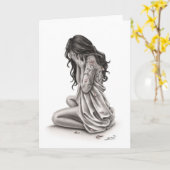 Pétales de la carte de voeux de tristesse (Fleur jaune)