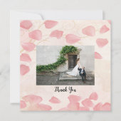 Pétales de Pêche et crème Merci Cartes (Devant)