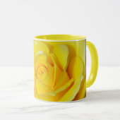 Pétales de rose jaune tasse à café (Devant droit)