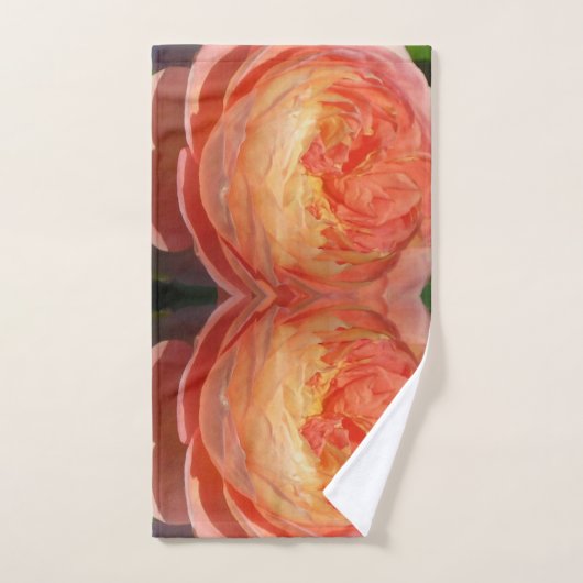 Pétales de rose oranges (Serviette à main)