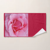Pétales de rose rose (Serviette à main)