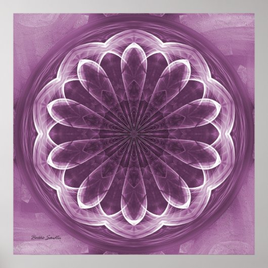 Pétales de violet Impression Abstraite (Devant)